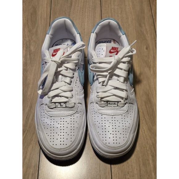 Nike Air Force 1 Low PR Day Puerto Rico White Light Blue Leather 2022 DQ9200-100 main image 4